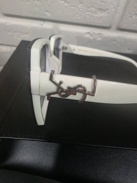 NEW Yves Saint Laurent Black & White Sunglasses main image 2